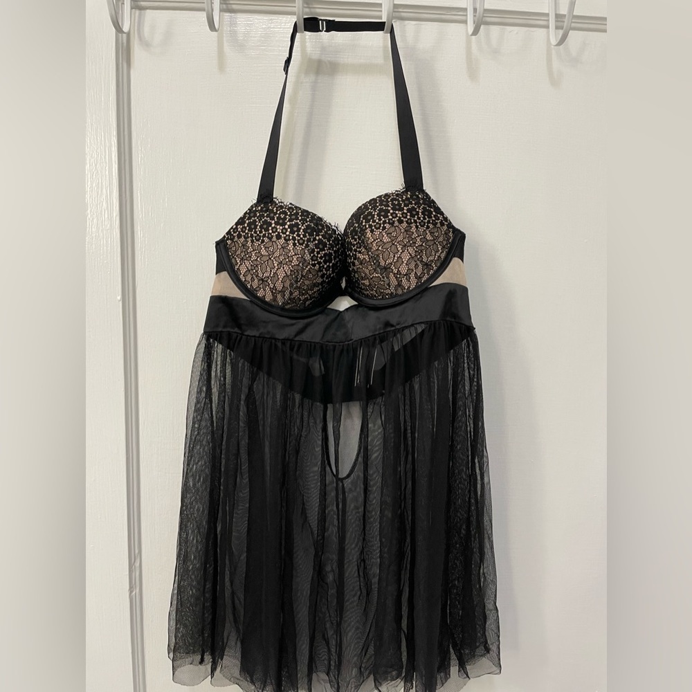 Victoria's Secret Very Sexy Eyelash Lace Babydoll Lingerie Bra Top
